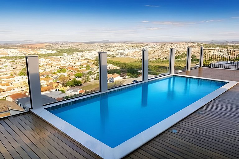 Studio Moderno e Aconchegante com Vista Panorâmica